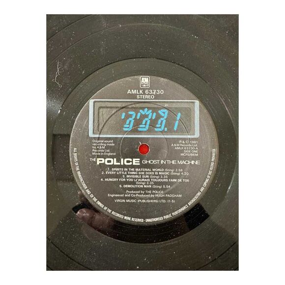 The Police Ghost In The Machine A&M Rec. LP AMLK 63730 Vinyl Record VG+ - Picture 6 of 7